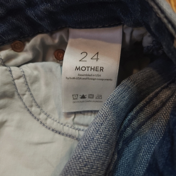 Mother Jeans The Ankle Frey Size 24 Chain Of Destiny Blue - Picture 8 of 10